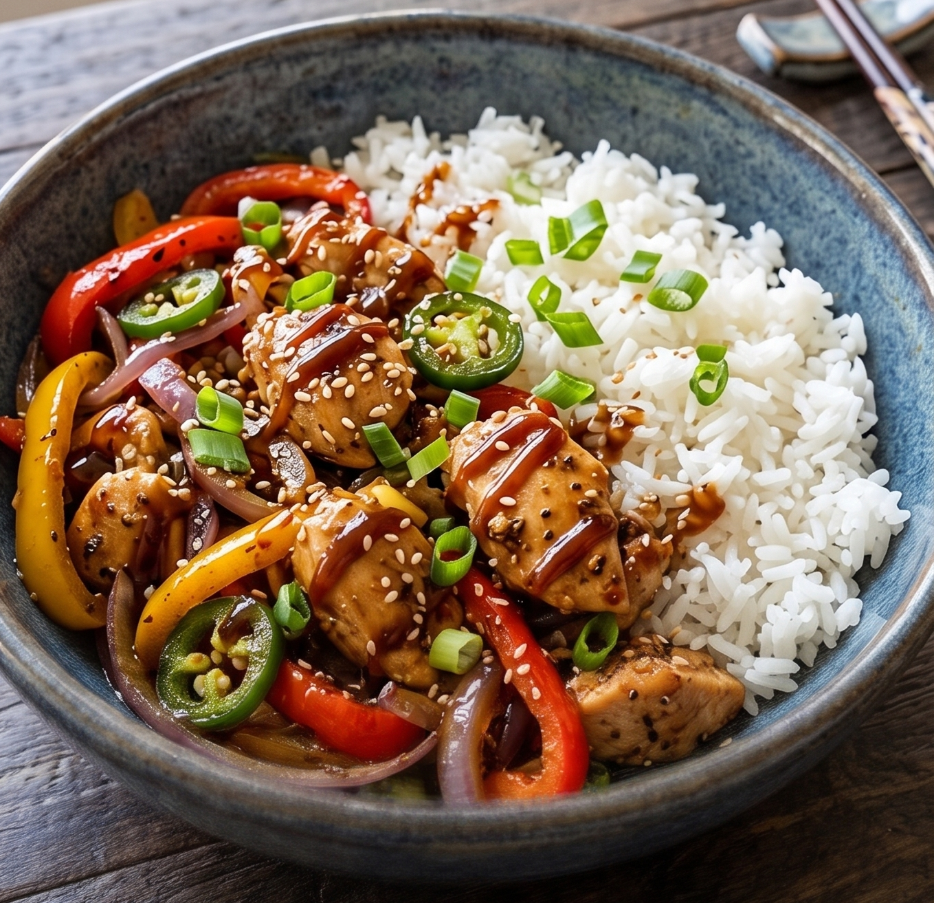 Sizzling Sweet & Spicy Teriyaki Chicken Bowls